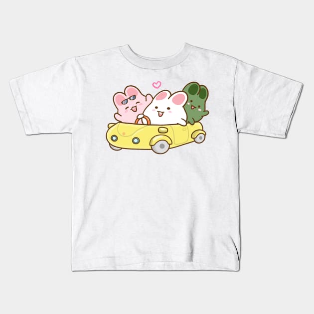 Bunnies going downtown Kids T-Shirt by Anicue